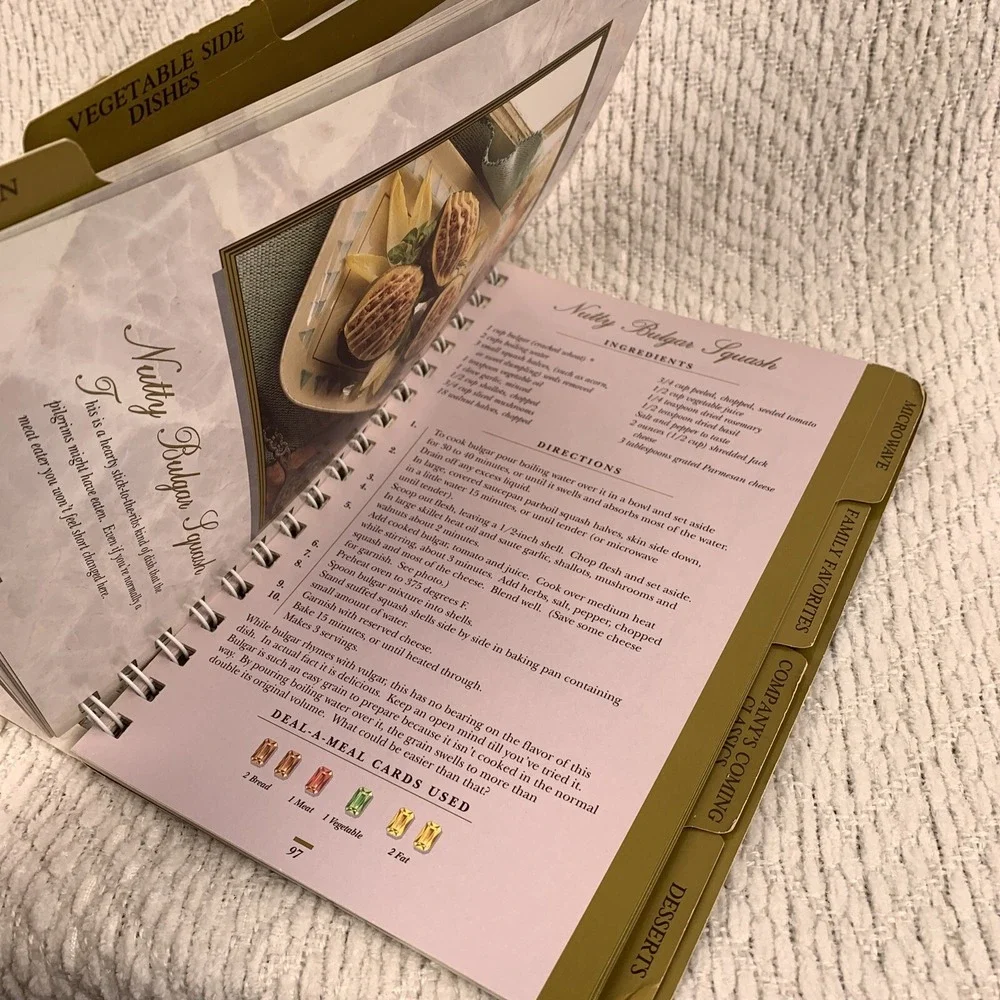 Vintage 1990 Richard Simmons Deal A‎ Meal Golden Edition Cookbook Spiral Bound